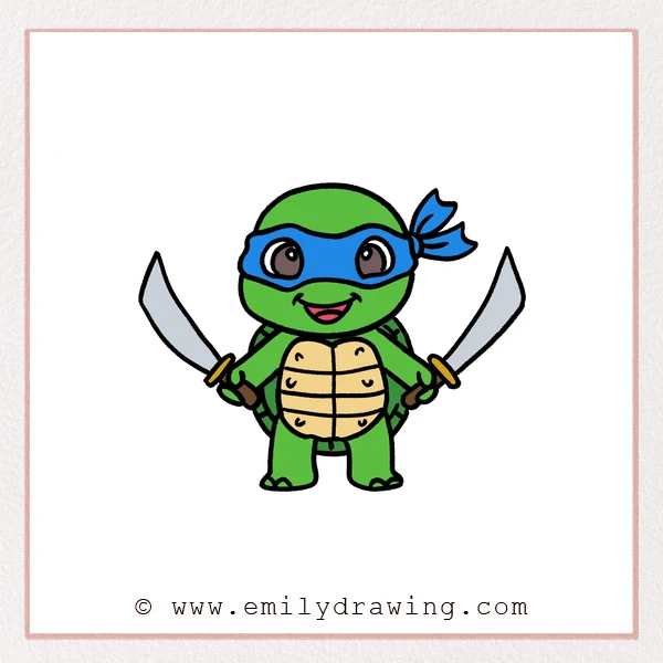 Preview of Ninja Turtle drawing